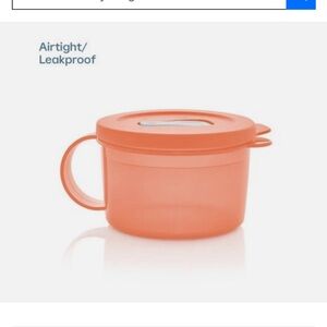 Tupperware Crystalwave soup mug
